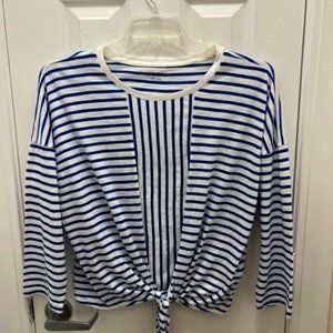 Nautical Banana Republic Striped Tee Size L